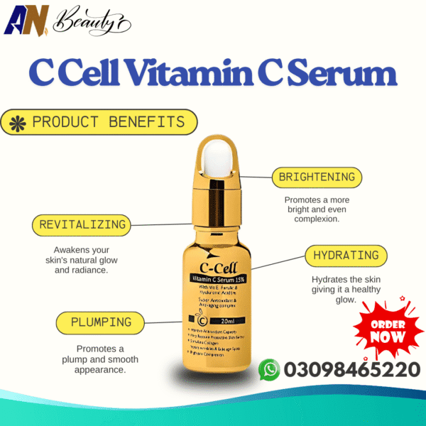 c cell vitamin c serum 15% best serum in pakistan | an beauty